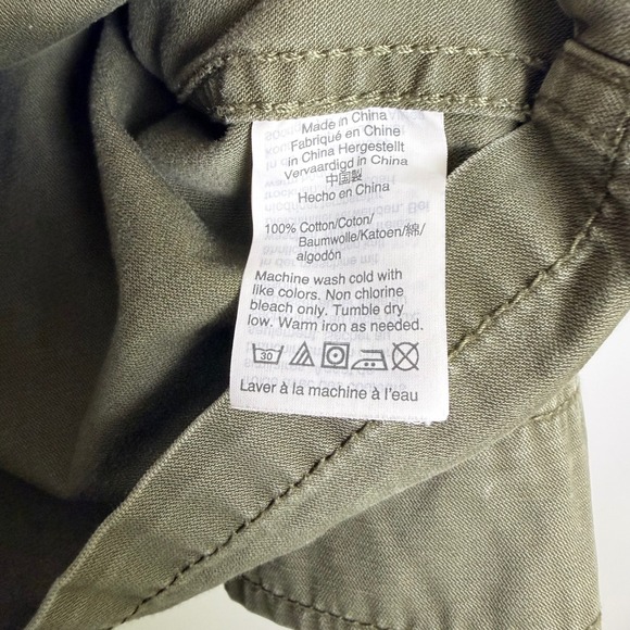Madewell Surplus Jacket Utility Military Foliage GreenDrawstring Waist Small - Picture 3 of 7